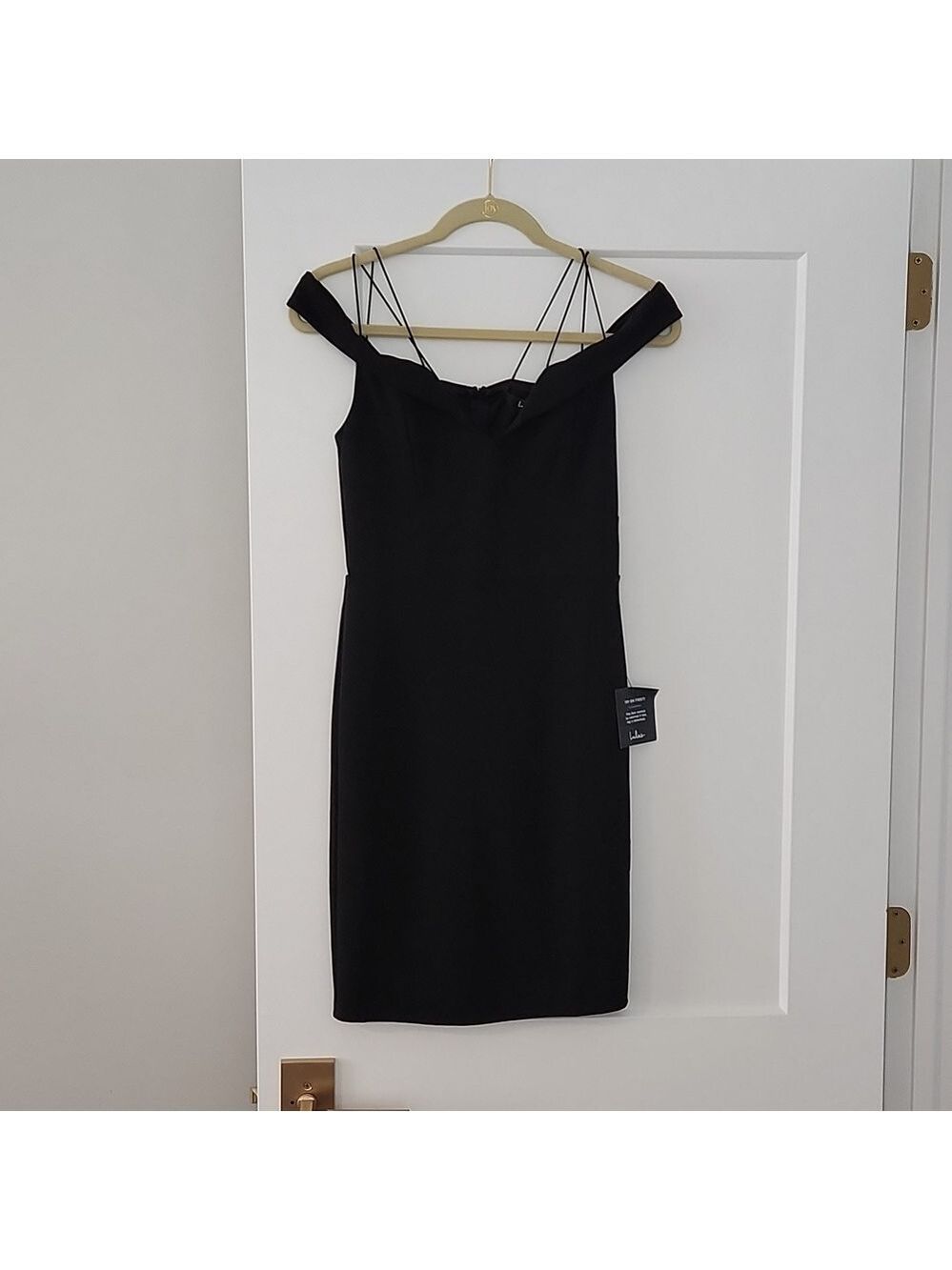 Lulu's Classic Black Midi Dress